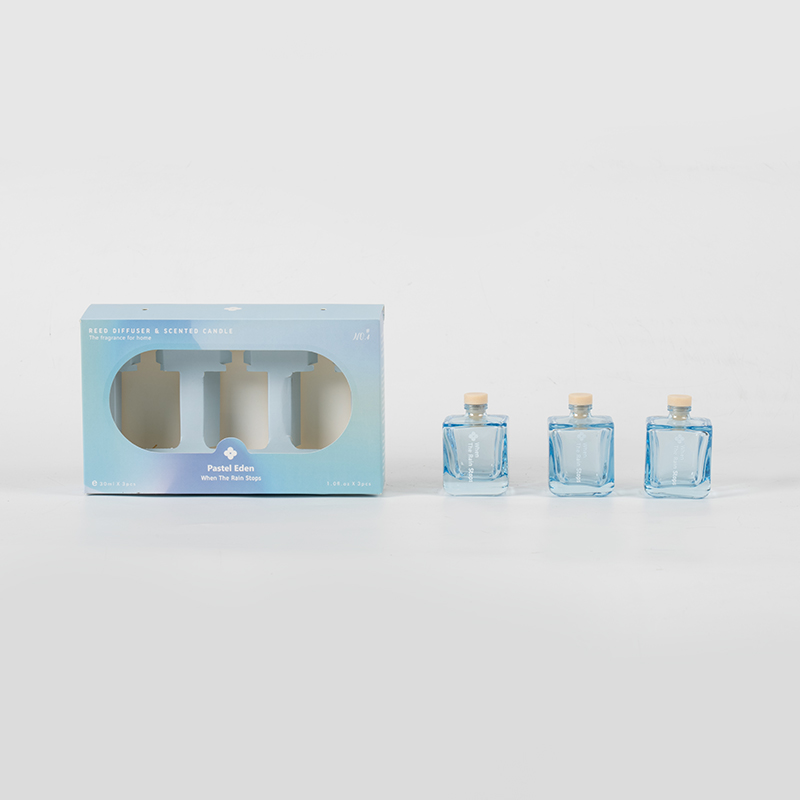 Set de difuzoare de stuf pentru sticla pătrată de 3 bucăți - set de aromă de 3 buc